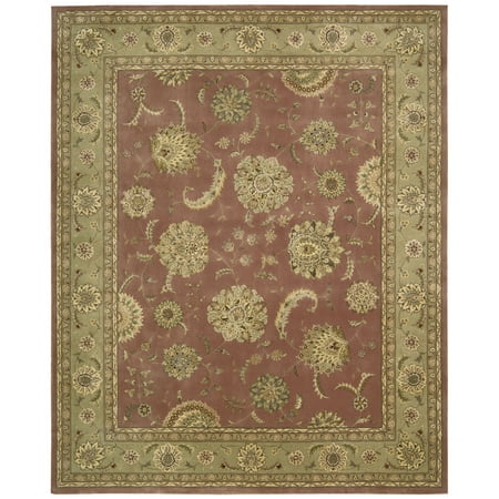 Nourison 2000 2215 Oriental Rug - Rose-6 ft. Round A highly popular collection  the Nourison 2000 Collection features Persian  Oriental  and European designs of pure New Zealand wool  highlighted with intricately detailed designs of genuine silk. Each rug in this collection is handmade in China for Nourison rugs. A special hand-tufting technique creates a high-density pile that redefines luxury  beauty  and value. It is recommended that  when necessary  you spot-clean these rugs with a mild soap. One-year limited warranty. Sizes offered in this rug: Following are the sizes offered for this rug. Please note that some may be currently unavailable due to inventory  and some designs may not be offered in every size. Rug sizes may vary by up to 4 inches in dimensions listed. Dimensions: 2 x 3 ft. 2.6 x 4.3 ft. 3.9 x 5.9 ft. 5.6 x 8.6 ft. 7.9 x 9.9 ft. 8.6 x 11.6 ft. 9.9 x 13.9 ft. 12 x 15 ft. 2.3 x 8 ft. Runner 2.6 x 12 ft. Runner 4 ft. Ro