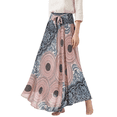 thumbnail image 5 of Wxqbjtam Women's Long Hippie Bohemian Skirt Gypsy Dress Boho Clothes Skirt White, 5 of 7