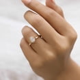 thumbnail image 6 of Jewelegant 2 Carat Oval Moissanite Solitaire Ring - Split Shank Cathedral Ring - Bezel Set Diamond Engagement Ring, 6 of 8