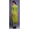 thumbnail image 4 of Bimba Kurta Droite Imprimée Indienne en Rayonne Slub Robe Tunique à Manches 3/4 pour Femmes, 4 of 6