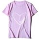 thumbnail image 4 of Camiseta de manga corta con cuello redondo y estampado de San Valentín para mujer Pompotops  hfajkhk125068, 4 of 4