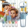 AURIGATE Acrylic Travel Tumbler with Lid and Straw Premium Insulated