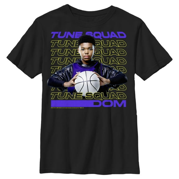 Boy's Space Jam: A New Legacy Dom James Tune Squad Graphic Tee Black X Large
