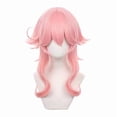 thumbnail image 1 of Peluca corta para cosplay, sintética, con capas de color rosa, 35 cm, para todas las edades, 1 of 3