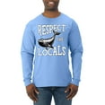 thumbnail image 2 of Wild Bobby Respect The Locals Save Our Oceans Whale Animal Lover Men Long Sleeve Shirt, Light Blue, X-Large, 2 of 6