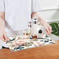 thumbnail image 4 of Acrylic Tray 15.7*11.8*1.9 Inch Transparent Tray Food Tray Tea Cup Tray Serving Trays Cosmetics Storage Kitchen Table Bathroom Sundry Storage Beautiful Blue Birds, 4 of 7