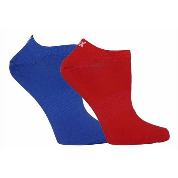 MinxNY 2 Pair Pack Red & Cobalt Cool Blue Micro Denier Anklets