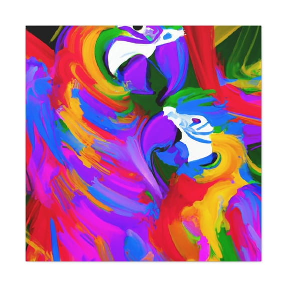Macaws in Vivid Colors - Canvas