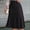 Black, variant on Women‘s Solid Color Midi Skirt – High-Waist Mermaid Hem with Wide Belt Everyday Outfit Essential Wine Red,M