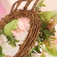 thumbnail image 4 of Flores artificiales, plantas artificiales, decoración de flores falsas, corona de Pascua, decoraciones para fiestas en el hogar, colgante de puerta, guirnalda de simulación de Pascua, corona de amor., 4 of 9