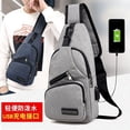 thumbnail image 2 of Bolso de pecho bolso bandolera de hombre bolso de hombre bolso de hombro lona, 2 of 6