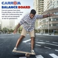 thumbnail image 6 of Carrom Green Balance Board — Fun and Practical Wooden Balance Trainer for Kids & Adults — 300- lb Weight Limit, 6 of 7