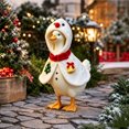thumbnail image 6 of Qwtwty Christmas Goose Decor Outfit, 23" Funny Porch Goose Clothes for Yard Outdoor Patio Statue Xmas Santa Holiday Decor, 6 of 7