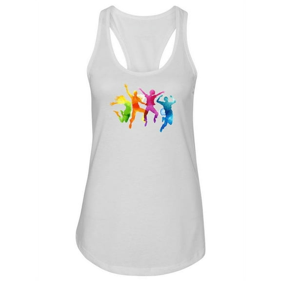 Watercolour Jumping Shadows Tank Women -Image by Shutterstock, Female Large