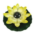 thumbnail image 2 of Floating Lotus Lights Floating Solar Lotus Lamp Garden Lamp Realistic Artificial Yellow, 2 of 8
