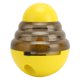 thumbnail image 1 of Bola dispensadora de golosinas para perros, alimentación lenta, interactiva, dispensadora de alimentos para mascotas, bola de rompecabezas para entrenamiento de gatos, color amarillo, 1 of 12