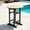 Brown, variant on OTSUN Outdoor Adirondack Round Bar Table, 32“ Height Patio Large Pub Table for 4, All Weather Counter Height Double-Decker Table with Built-in Footrest for Outside Deck Porch Balcony Poolside