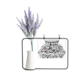 thumbnail image 1 of La cultura china dinastia Qing vase Line Tarjeta de jarrón de lavanda artificial, 1 of 3