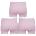 thumbnail image 2 of YONGHS Kids Girls 3 Pack Bike Shorts Solid Color Dance Gym Yoga Sports Bike Shorts Pink 13-14, 2 of 7
