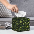 thumbnail image 6 of Gaeub Green Branch Olive Print Leather Tissue Box Cover Square,Tissue Holder,Leather Paper Case,PU Leather Tissue Box Holder Decorative for Bathroom, Home Office Decor, 6 of 7