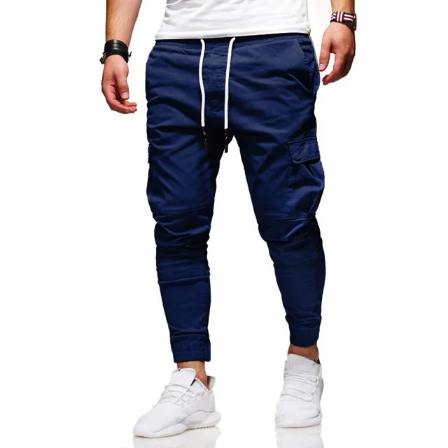 Pantalones de deporte al aire libre para hombre, pantalones Harem para correr, pantalones de chándal informales para Fitness, moda 2023