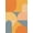 Orange, Pattern 13, variant on ODIKA 4'x6' Green Pink Geometric Retro Design Washable Area Rug Southwestern Minimalist Style with Symmetry for Home Office, Under Desk, Non-Slip Chair-Friendly, Flatwoven