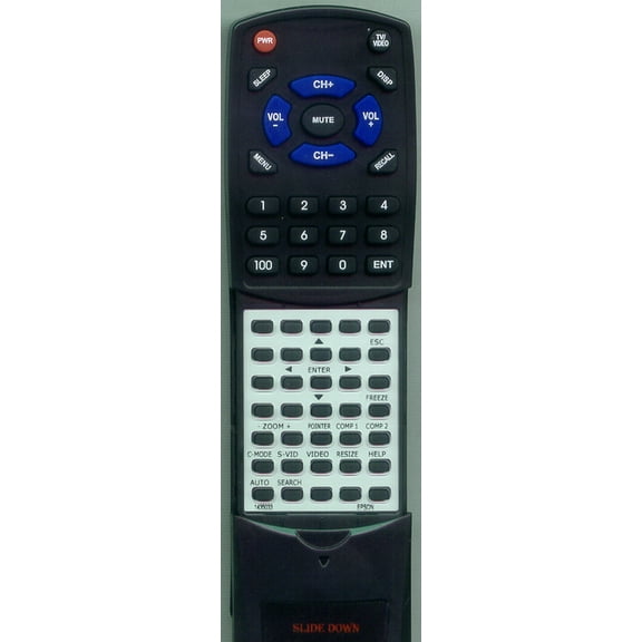 Replacement Remote for EPSON 1435033, POWERLITE 6100I, POWERLITE6100I, POWERLITE 6110I, POWERLITE6110I, RT1435033
