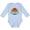 AE-Light Blue, variant on Aruba Vacation Sunset Boys or Girls Long Sleeve Baby Bodysuit