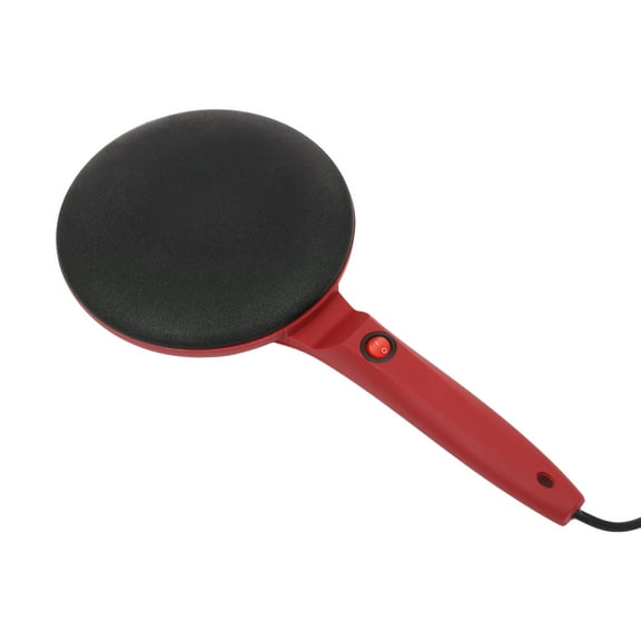 ChicHomey Red Electric Crepe Maker, 550W with 8-Inch Griddle, Non-Stick Coating, Quick Preheat, Ideal for Easy and Delicious Crepes
