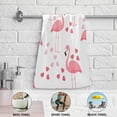 thumbnail image 4 of Coolnut Pink Flamingos Hearts Hand Towels 2 PCS, Valentine's Day Kitchen Towel Ultra Soft and Highly Absorbent,Decorative Fingertip Face Towel for Bathroom Hotel, 28.3"x 14.4", 4 of 5