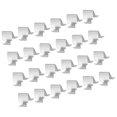 thumbnail image 1 of WEUVEB 24Ud Clips De Soporte Para Estantes De Gabinete Material Metálico Fuerte Plata, 1 of 8