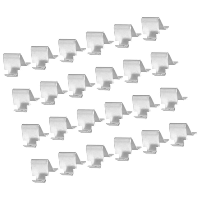 WEUVEB 24Ud Clips De Soporte Para Estantes De Gabinete Material Metálico Fuerte Plata