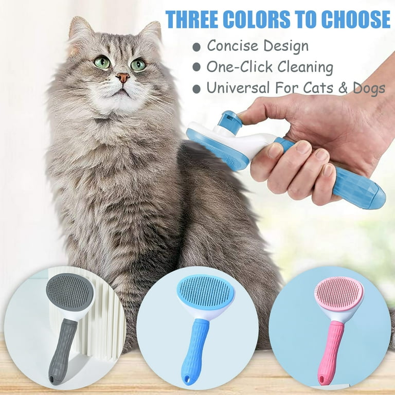 Dog Grooming Brush Self Cleaning Slicker Comb Brushes for Dogs