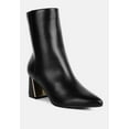 thumbnail image 2 of Kaira Metallic Accent Heel High Ankle Boots, 2 of 9