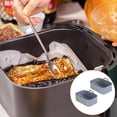 thumbnail image 3 of Yuarrent Freidora de aire, placa para hornear, temperatura, revestimiento que no se decolora, cesta de silicona reutilizable, cocina, barbacoa, barbacoa, Cocina y Comedor Gris 2 piezas Yuarrent  HA068518-03, 3 of 6