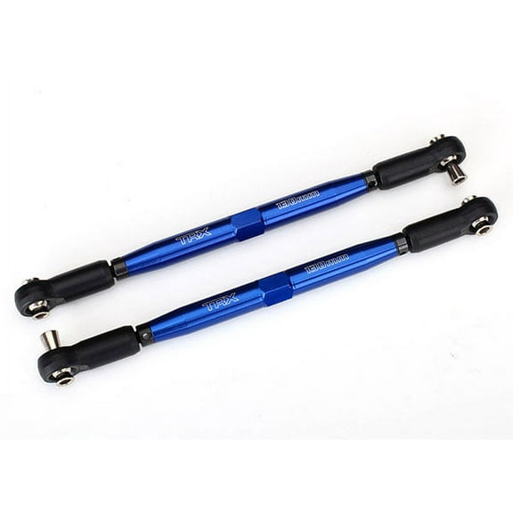 Traxxas 7748X Toe Links, Blue-Anodized Aluminum/Rod Ends (2): X-Maxx