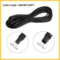 thumbnail image 4 of 6 Pin 19.69ft 600cm Backup Camera Extension Cable Dash Camera Cord Wires Car Rear View Camera Auto Replacement Parts, 4 of 5