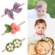 thumbnail image 4 of Diademas para bebé niña, lazos de tela de lino, flores, 1 paquete de accesorios para el cabello para regalo de niño recién nacido ER, 4 of 5