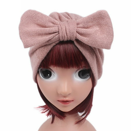 

GWAABD Baby Travel Essential Pink Children Baby Girls Boho Hat Beanie Scarf Turban Head Wrap Cap