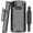 Black, variant on Case + Hand Strap + Belt Clip Combo for Zebra TC53 TC58 Mobile Computer Scanner, Nakedcellphone Slim Hard Shell Cover with Kickstand and [Rotating/Ratchet] Belt Hip Holster Combo - Cobalt Blue