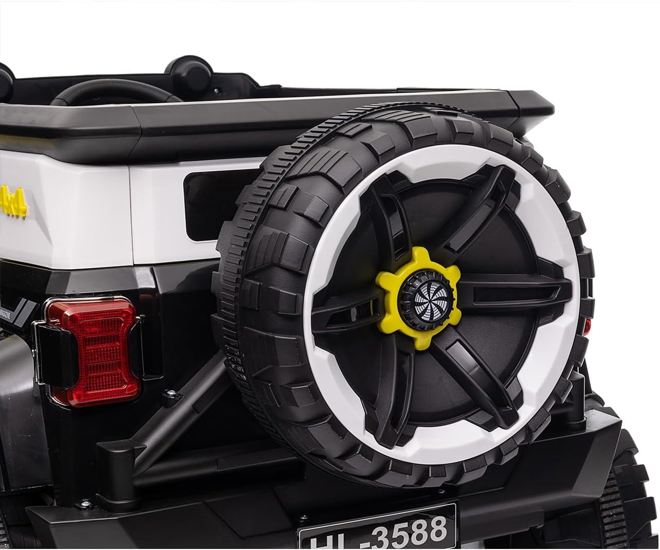 EastVita 12V Ride on Car FL-3588 Off-Road Vehicle Ride on Toy 25W*2 4 Wheeler Battery Powered Quad Toy Vehicle with Remote Control /MP3/ Suspension System /LED Lights/Off-Road Tires/etc