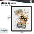 thumbnail image 4 of Stupell Industries Eclectic Cassette Mix Tapes Trio Black Framed Print Under Glass, 13 x 16, by Elizabeth Medley, 4 of 8
