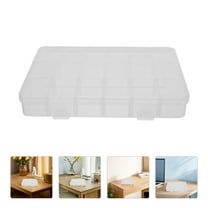 WHAMVOX 4 Pcs Craft Storage Organizer Nail and Screw Organizers Transparent