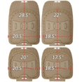 thumbnail image 5 of OxGord 4-Piece Set Deep Dish Heavy Duty Rubber Floor Mats, Beige, 5 of 5