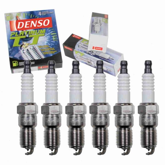 6 pc DENSO Platinum TT Spark Plugs compatible with Mercury Mountaineer 4.0L V6 2007-2010
