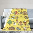 thumbnail image 2 of Animal Crossing Blanket Fuzzy Plush Bed Blanket Cozy Fluffy Air Condition Quilt For Adults Kids, 2 of 6