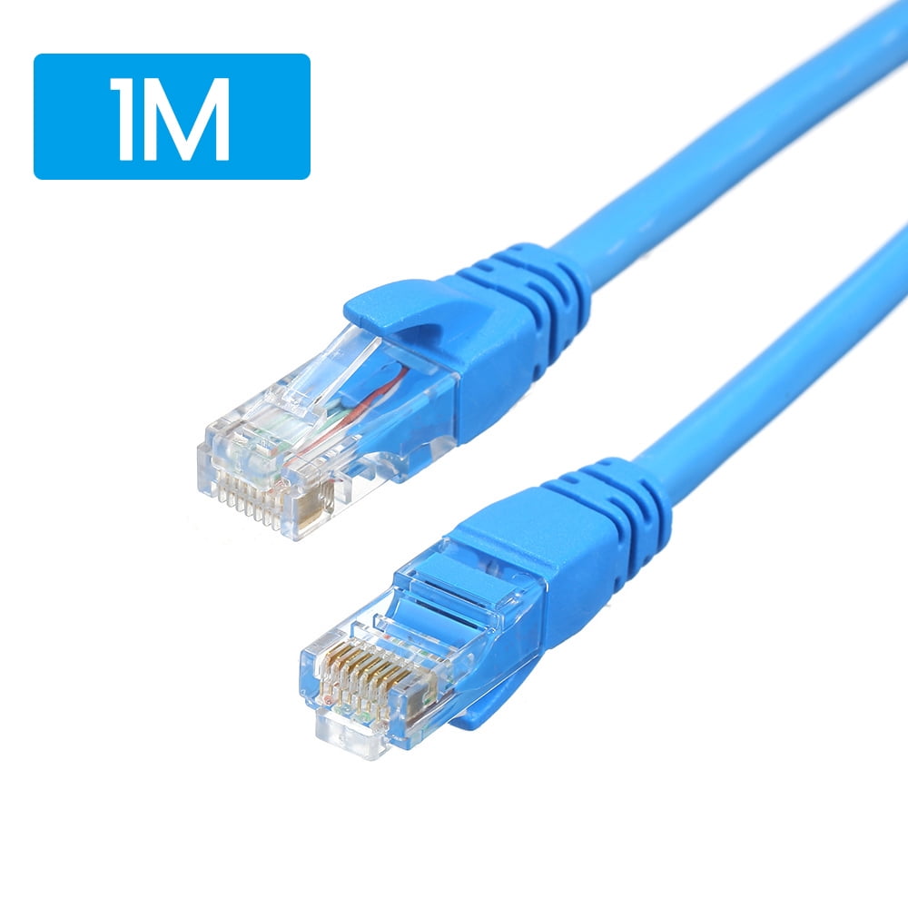 Ethernet Cables/Networking Cables ETHERNET PATCH CORD PLASTIC 2M BLU CBL, 17-100684 Pack of 4