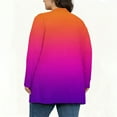 thumbnail image 5 of HongQid Plus Size Cardigan for Women Solid Color Open Front Cardigans Long Sleeve Tops, 5 of 5