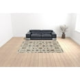 thumbnail image 2 of 9' X 12' Ivory Blue And Tan Wool Floral Tufted Handmade Stain Resistant Area Rug, 2 of 5