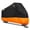 Black&orange, variant on Heavy duty adult tricycle cover, waterproof and UV resistant, suitable for tricycles/electric tricycles/motorcycles, length 86.6 inches x width 37.4 inches x height 43.3 inches